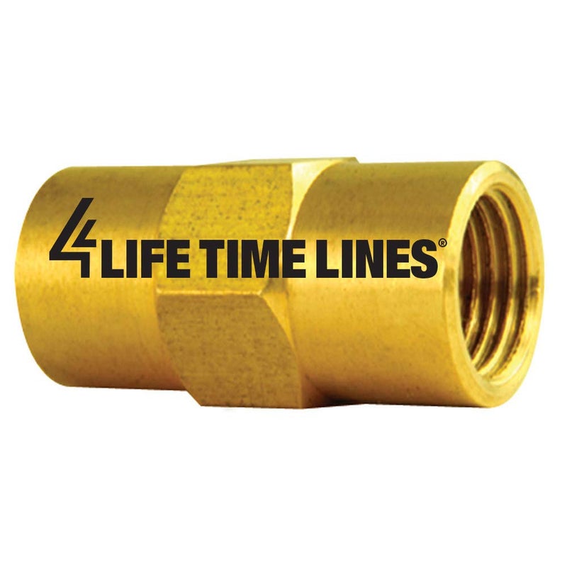 4LIFETIMELINES Brass Brake Line Union, 3/16 (M10x1.0 Inverted), 10/bag - Image 2